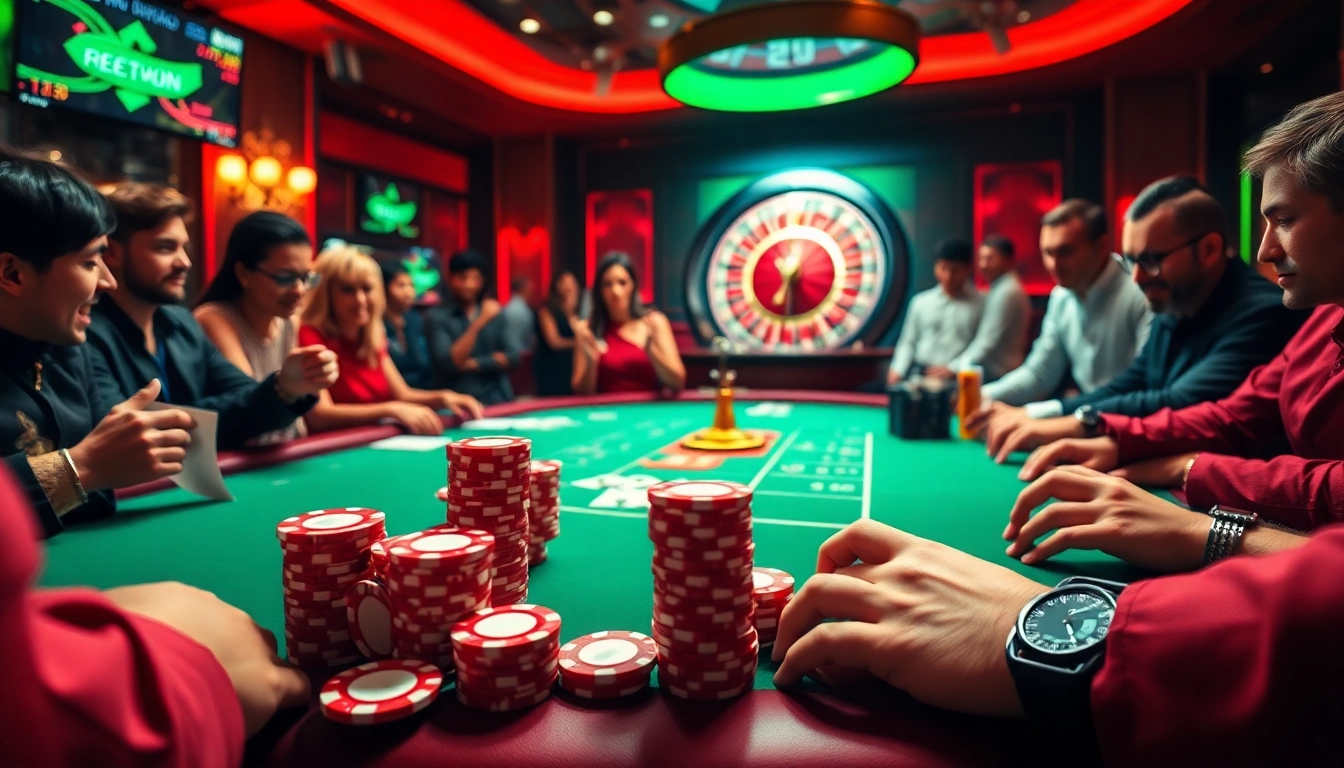 Exciting poker action at rr88com with vibrant colors and engaging gameplay scenes.