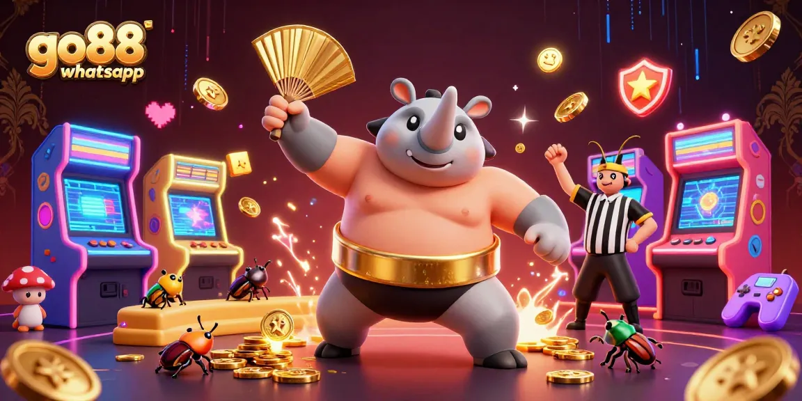 Experience the excitement with go88 whatsapp as the rhinoceros beetle sumo champion dominates the gambling scene.