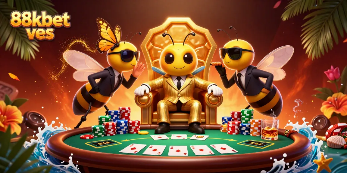 Engaging 3D illustration showcasing the 88kbet ves online poker scene with vibrant characters.