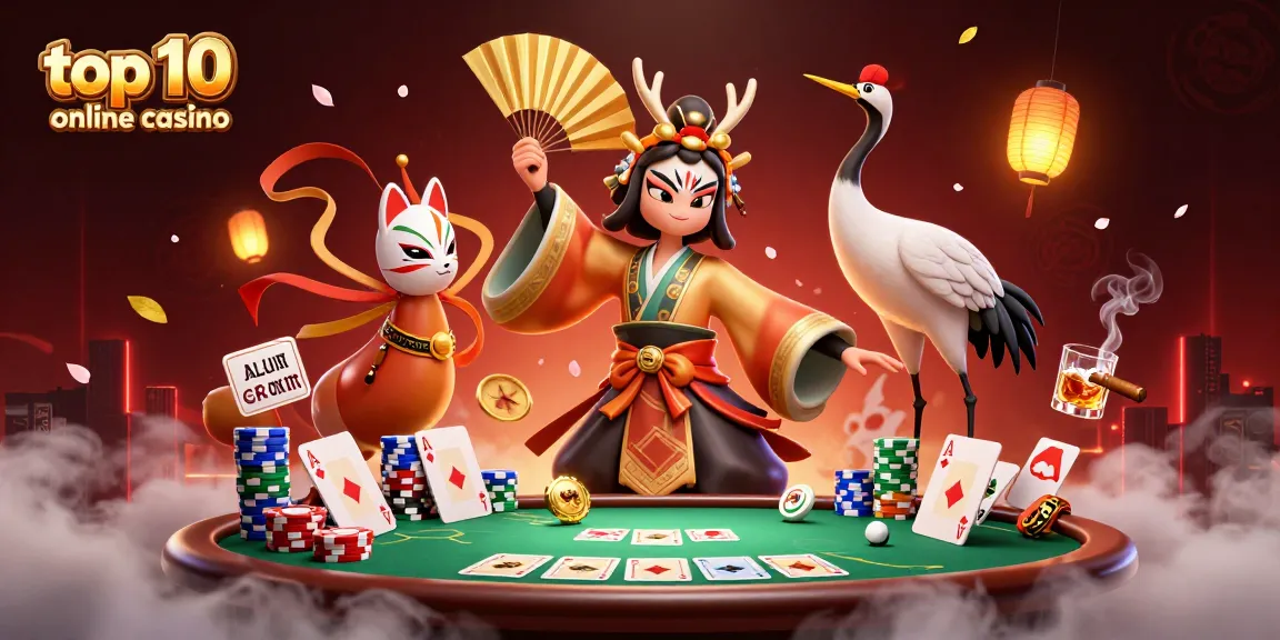 Engage with the top 10 online casino nederland through a dynamic 3D casino scene featuring colorful poker elements.