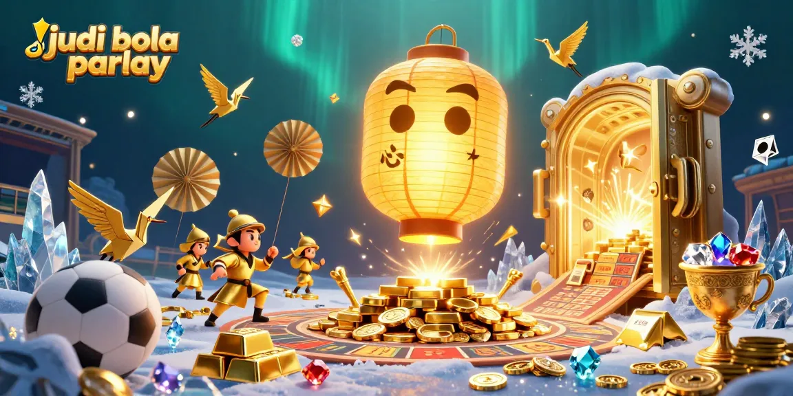 Engage in judi bola parlay with vibrant action, showcasing a dynamic sports betting scene filled with riches.
