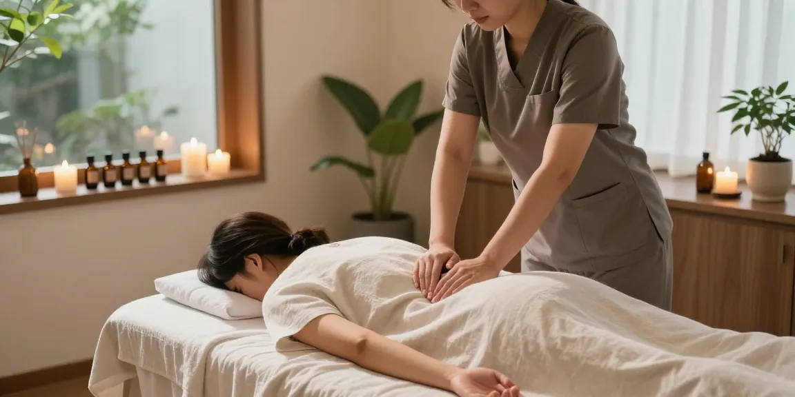 Relaxing Swedish massage therapy at a tranquil spa highlighting the essence of 영등포스웨디시.