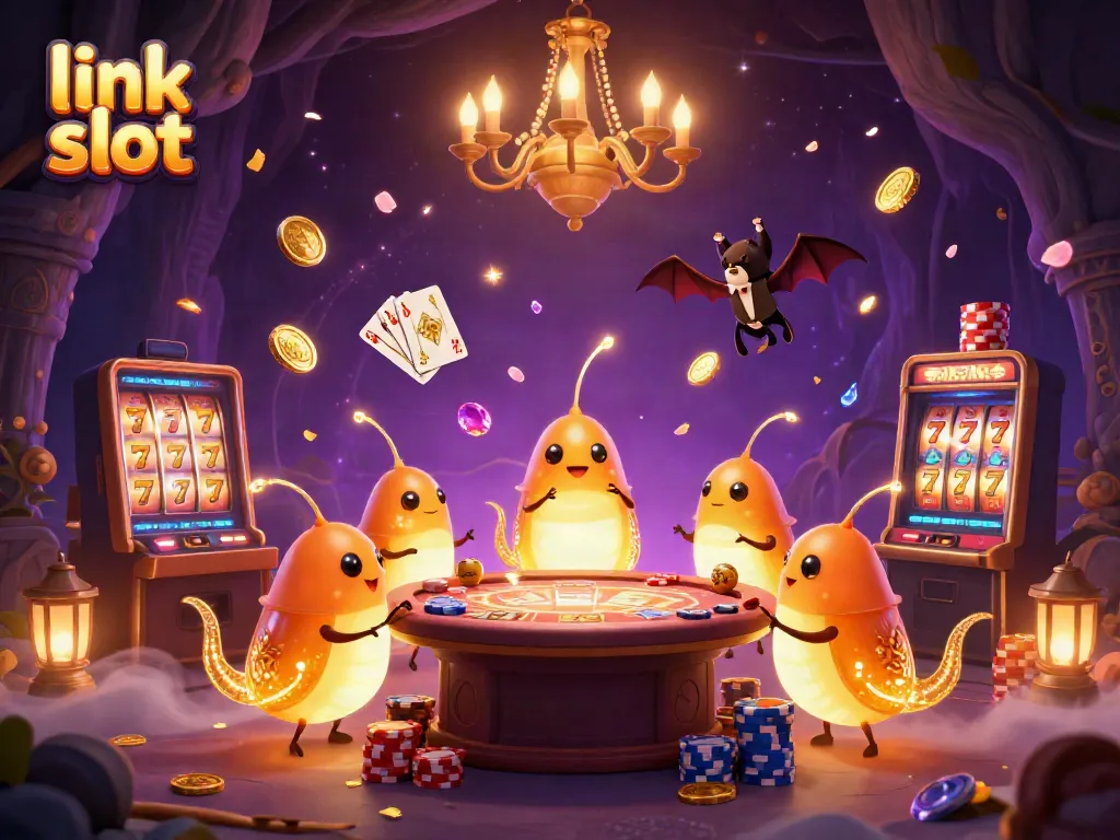Menyaksikan keseruan link slot dengan karakter lucu dalam kasino gua penuh koin emas dan permainan keberuntungan.