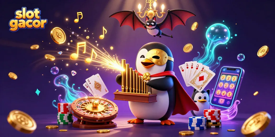 Spin and win at slot gacor with vibrant 3D illustrations showcasing casino excitement.
