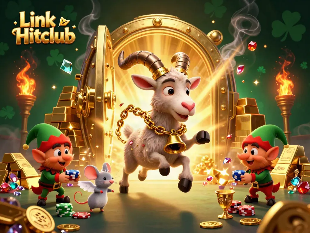 Experience thrilling casino action as Krampus and his friends indulge in games at Link Hitclub.