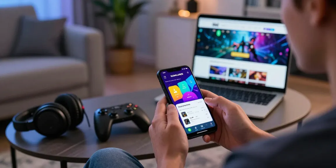 Kudaliar89 aplikasi permainan online di smartphone dalam suasana nyaman di ruang tamu.