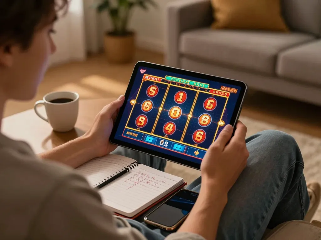 Engaging gameplay on https://7hh.games/, showcasing a vibrant online slots interface with a player strategizing.