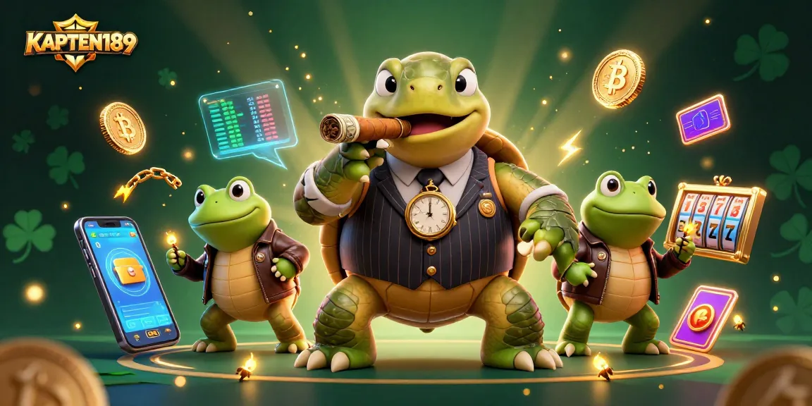 KAPTEN189 menghadirkan slot online menarik dengan tayangan visual kasino yang kaya dan cerah dalam ilustrasi 3D.
