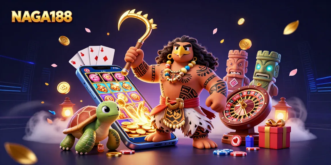 NAGA188 menawarkan permainan slot menarik dengan karakter unik dan suasana kasino interaktif.