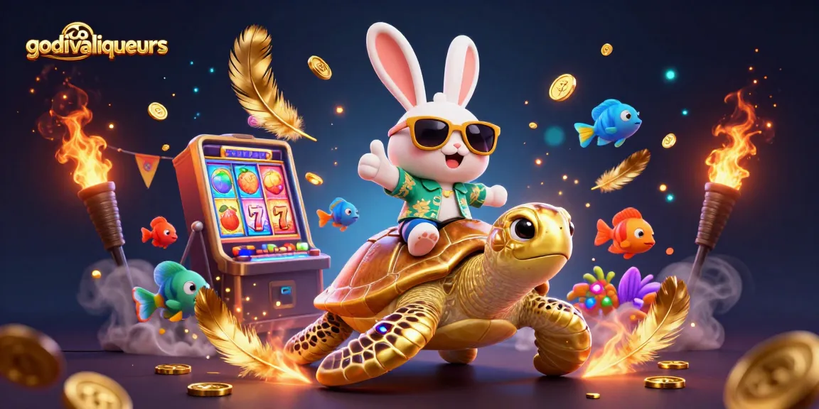 Spin to win big with godivaliqueurs in this vibrant casino-themed illustration featuring lucky characters.