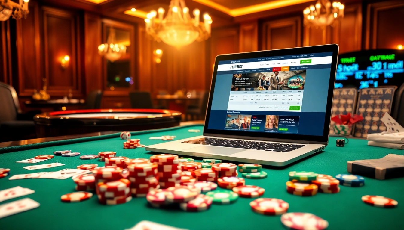 Experience the thrill of betting at 7upbet with vibrant poker chips and live odds displayed.