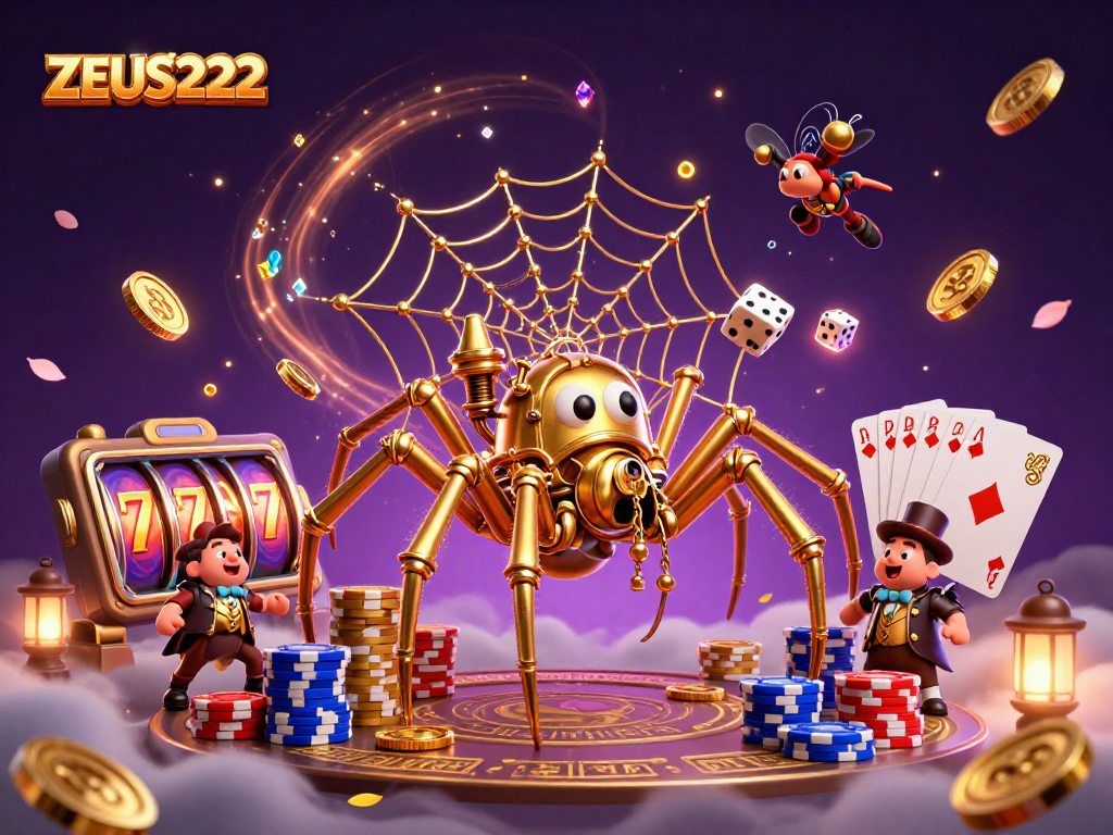 ZEUS222 enhances your slot gaming experience with unique winning strategies in a vibrant casino scene.