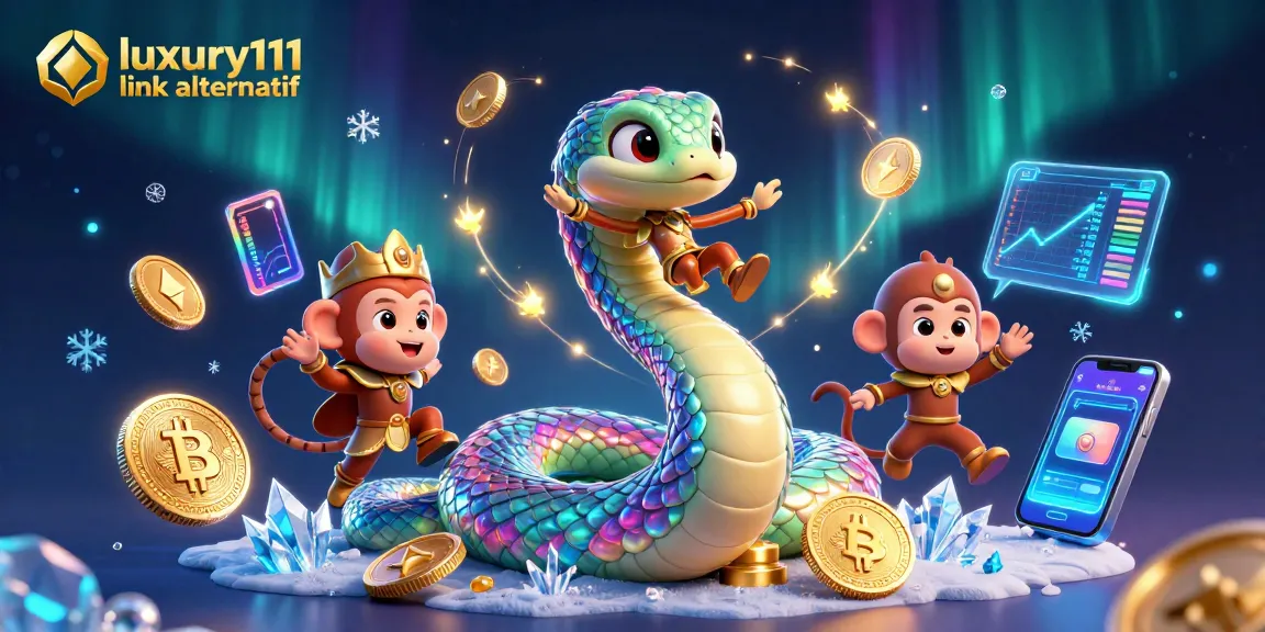 Experience the excitement of luxury111 link alternatif in a vibrant casino scene featuring whimsical characters and dynamic game elements.