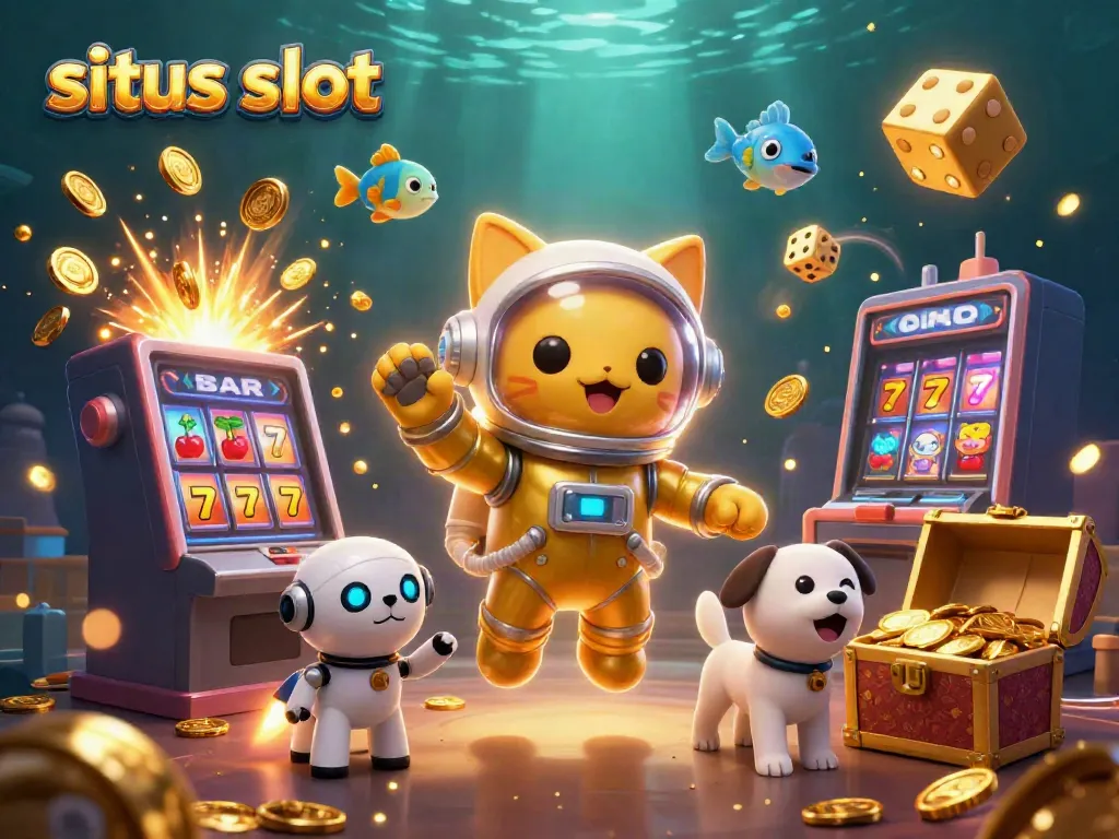 Goreng jackpot situs slot dengan kucing astronot 3D beraksi di luar angkasa