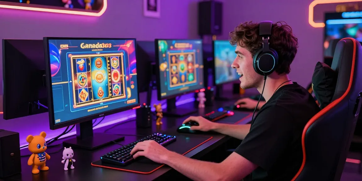 Thrilling gaming experience at garuda303 online casino with colorful setups and player engagement.