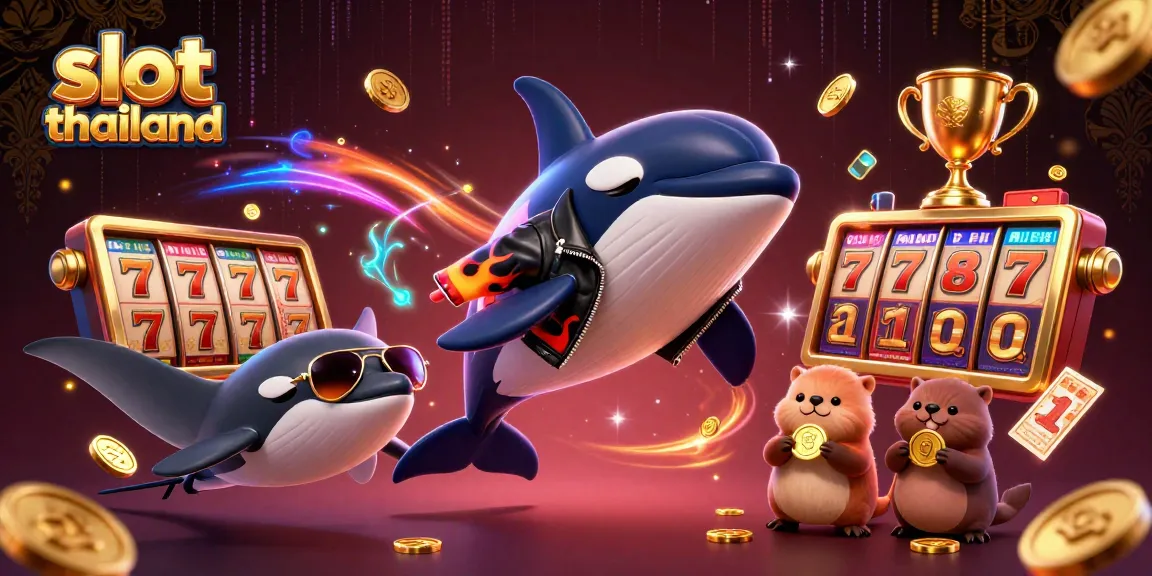 Spin and win with slot thailand, featuring playful sea creatures and engaging slot elements.