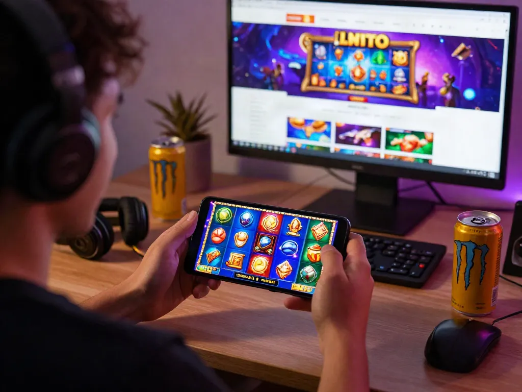 Pengalaman bermain link slot gacor dengan perangkat mobile, suasana nyaman di rumah.