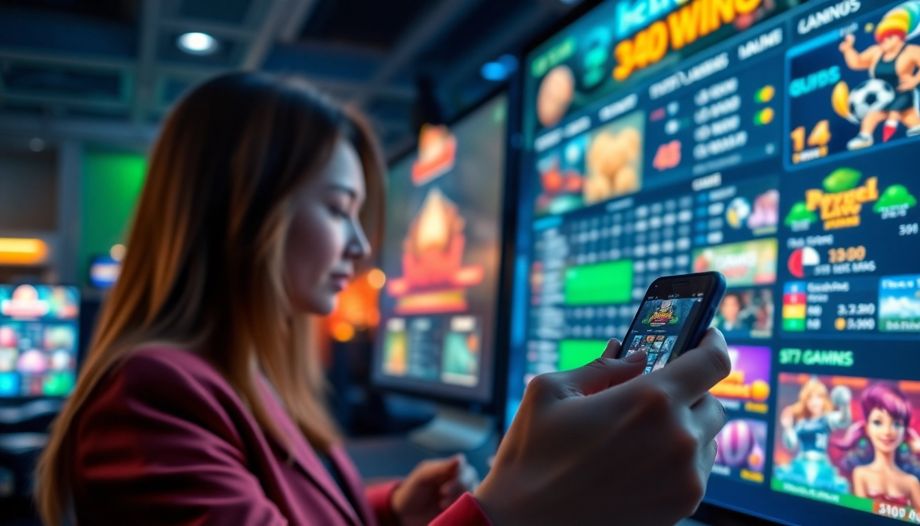 Engaged user exploring sports betting on https://du88.cx/ in a vibrant online gaming atmosphere.