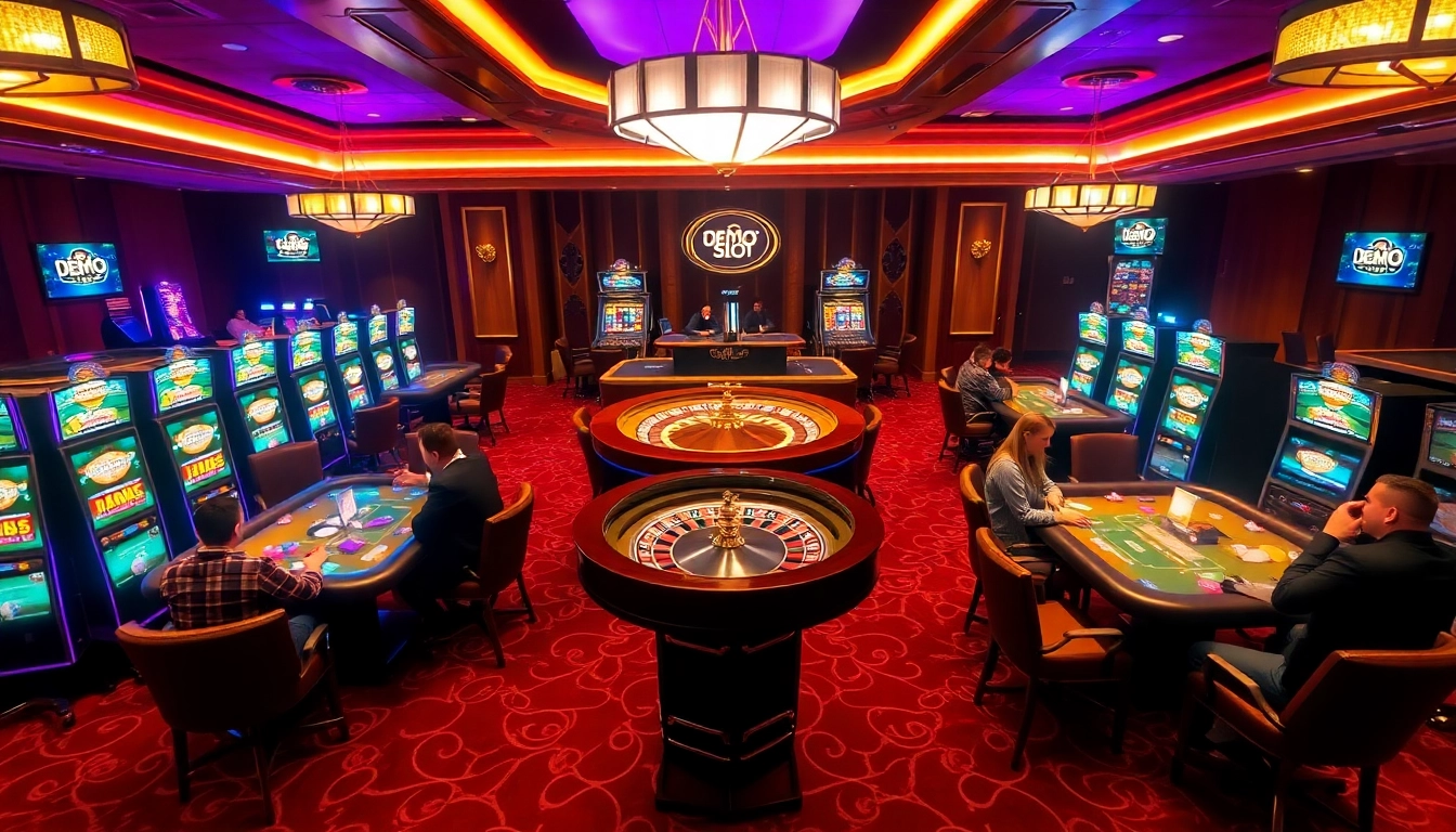 Experience thrilling gameplay with demo slot pragmatic in a luxurious casino setting.