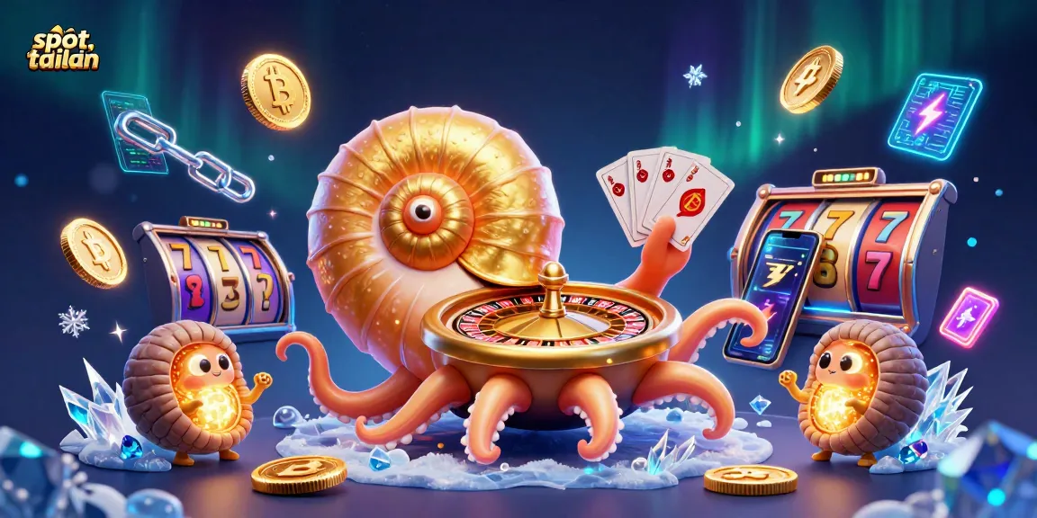 Experience thrilling slot action with slot tailan as a giant nautilus spins the roulette wheel