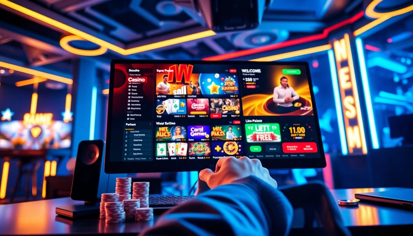 Exciting online gaming experience with 888 new casino platform showcasing user interaction and vibrant graphics.