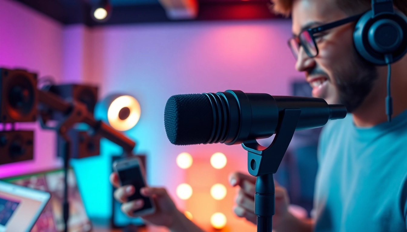 MV 88 microphone in a modern recording studio, showcasing creativity and innovation.