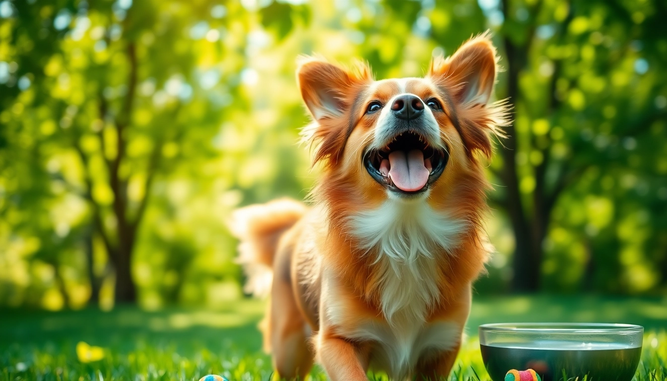 A joyful dog enjoying its healthy day, highlighting CBD For Pet benefits for vitality and wellness.