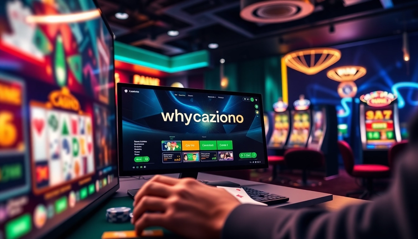 Experience the excitement of online gaming at https://whycazino.com with a vibrant digital casino atmosphere.