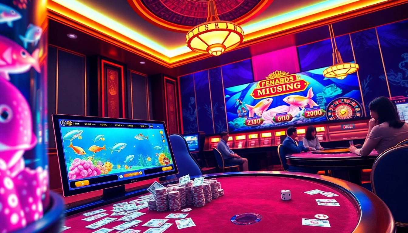 Experience game bắn cá đổi thưởng with engaging visuals and vibrant casino excitement.
