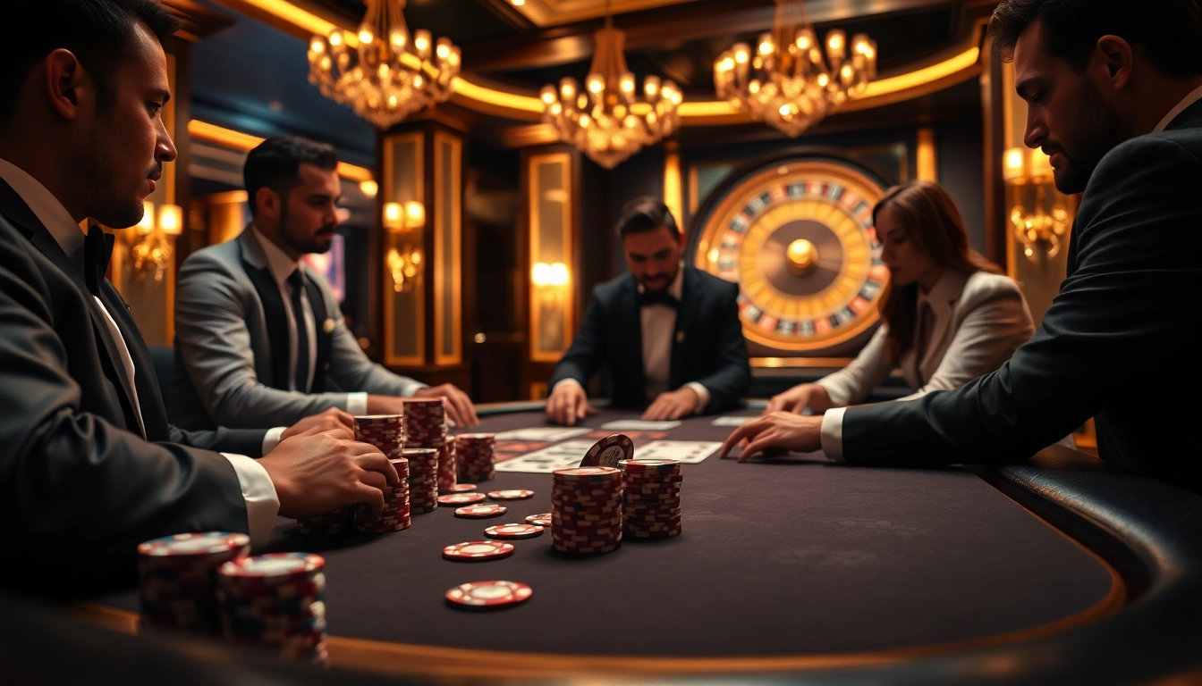Engage with the thrill of high-stakes poker at a luxurious casino, featuring the ph22255 Link.