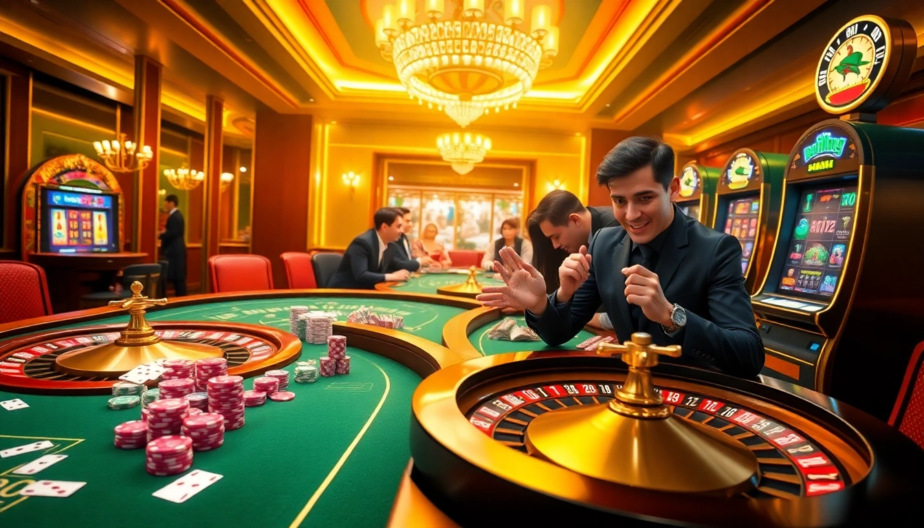 Engaging players at nhà cái nohu90 enjoying a diverse range of casino games and betting options.