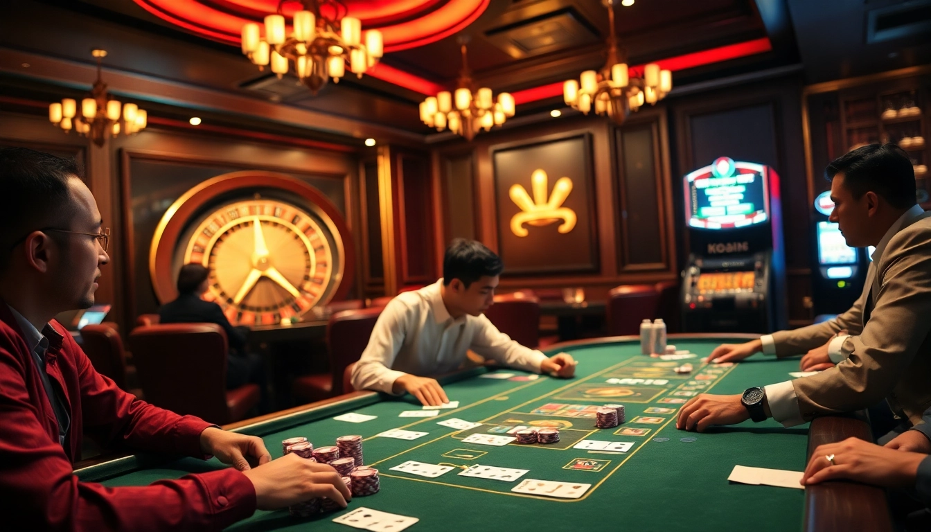 Experience the thrill of RR 88 at an exciting casino with poker, roulette, and vibrant slot machines.
