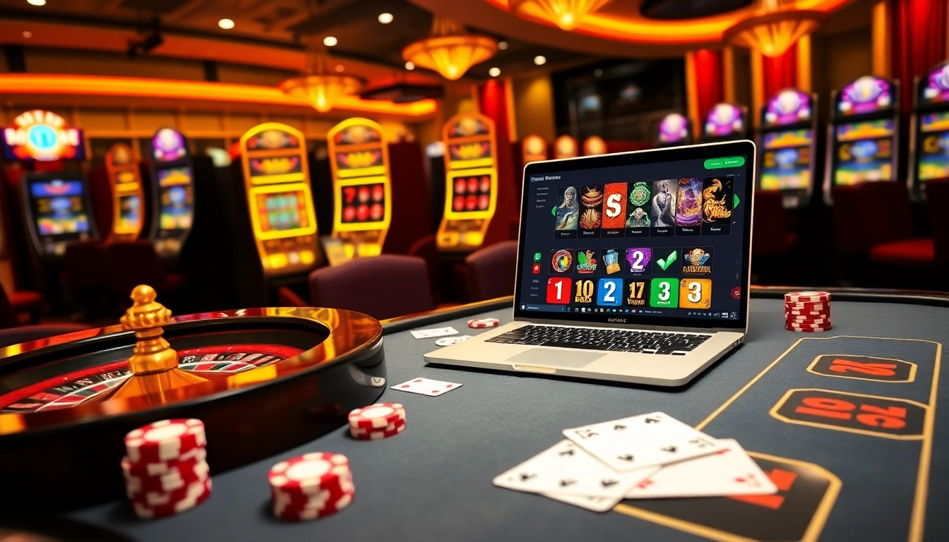 Experience the excitement of gambling at 32win.com with a vibrant casino atmosphere featuring poker chips and roulette.
