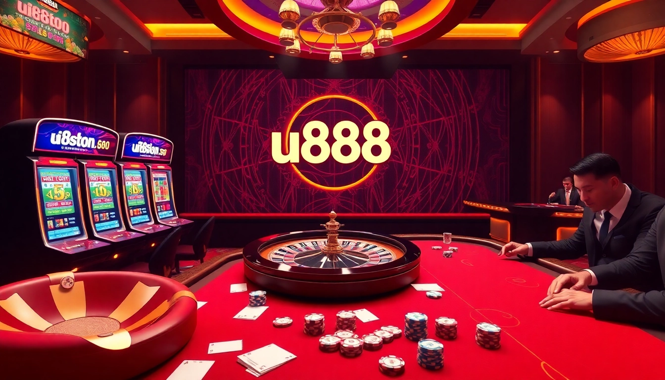 Players enjoying the excitement of games at u888 online casino.