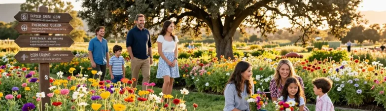 Explore the vibrant flower fields at https://www.thecapayvalleygardentour.com enjoying quality family time.